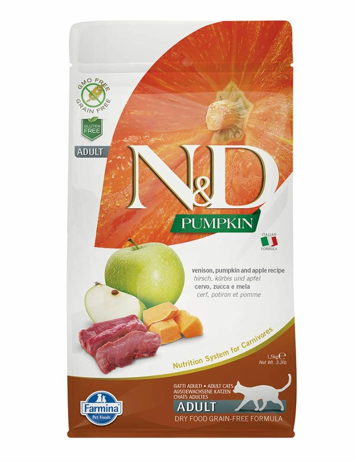 Farmina Cat N&D Pumpkin & Venison   3.3 Lb.