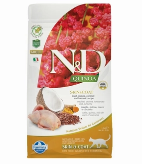 Farmina Cat N&D Quinoa Skin & Coat Quail 3.3 Lb.