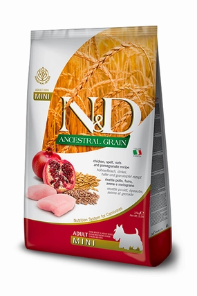 Farmina N&D Ancestral Grain Chicken and Pomegranate Mini Dry Dog Food