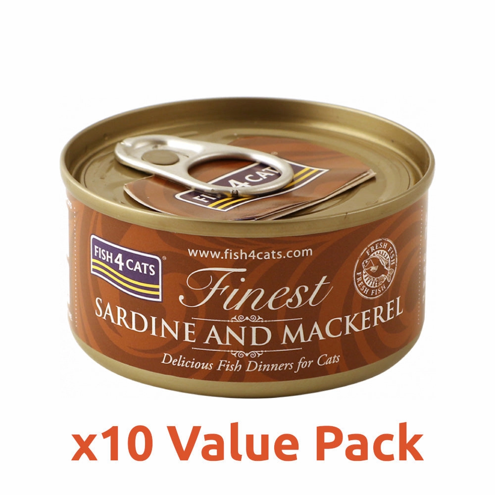Finest Sardine with Mackerel Cat Can