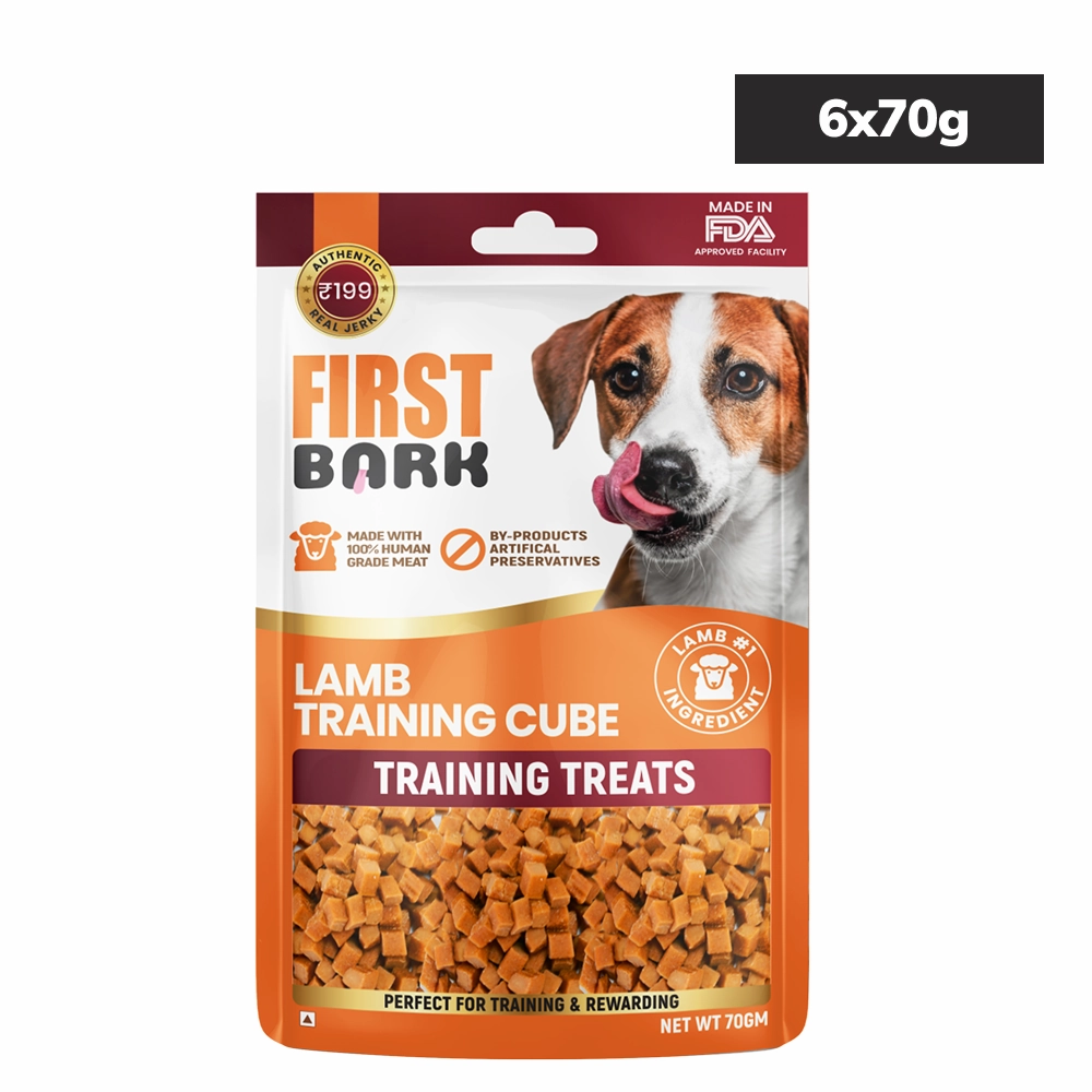 First Bark Lamb Training Cubes Jerky Dog Treat
