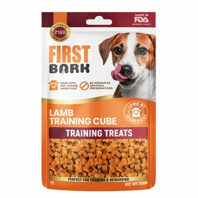 First Bark Lamb Training Cubes Jerky Dog Treat