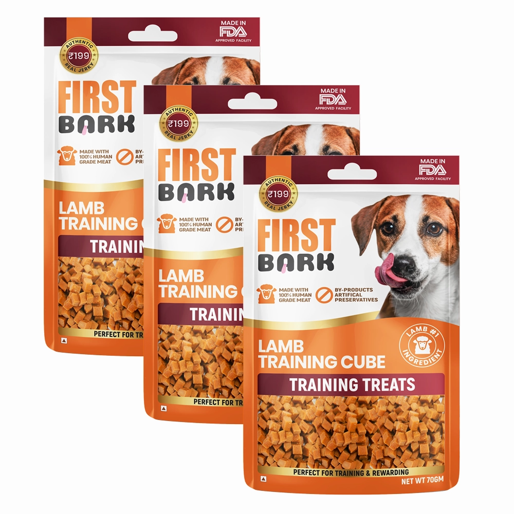 First Bark Lamb Training Cubes Jerky Dog Treat