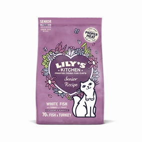 Fish & Turkey Senior Cat Dry Food