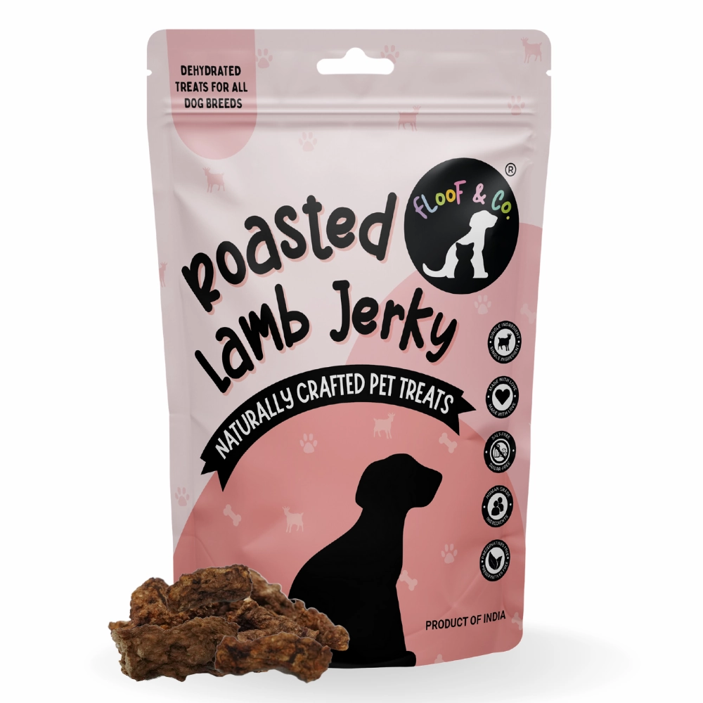 Floof & Co Pork Chew, Bacon Cheese, Chicken Cheese, Roasted Lamb and Smoked Lamb Dog Treats Combo