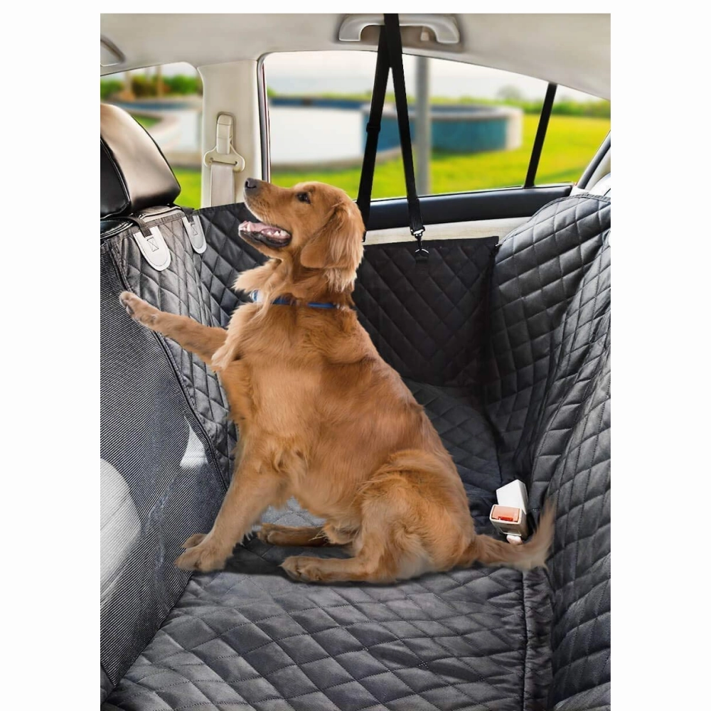 Fluffy's Kozi Pet Hatchback Car Seat Cover for Dogs and Cats (Black)