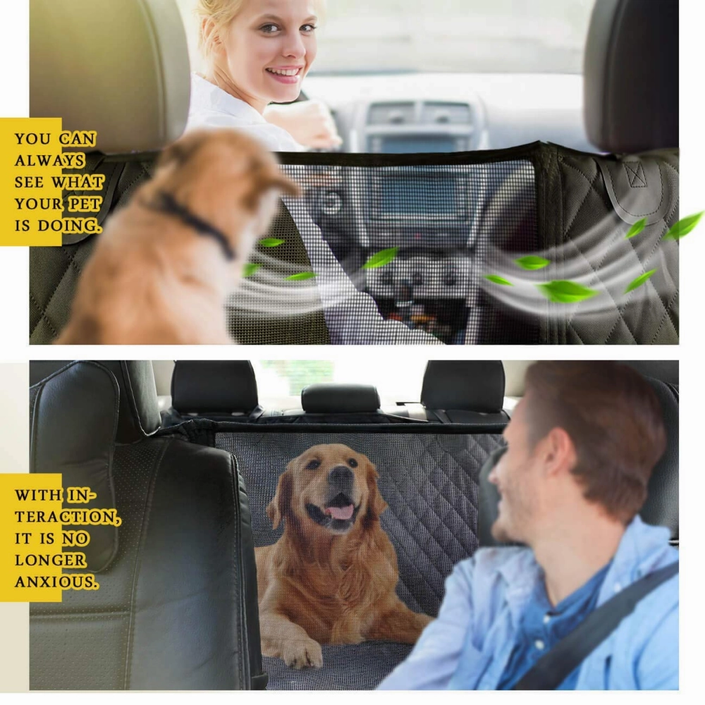 Fluffy's Kozi Pet Hatchback Car Seat Cover for Dogs and Cats (Black)