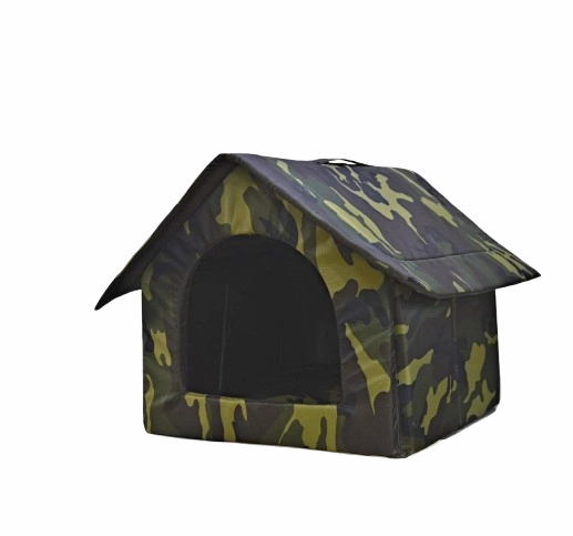 Fluffy's Petslover Luxurious Foldable Tent For Dogs and Cats (Army Print)