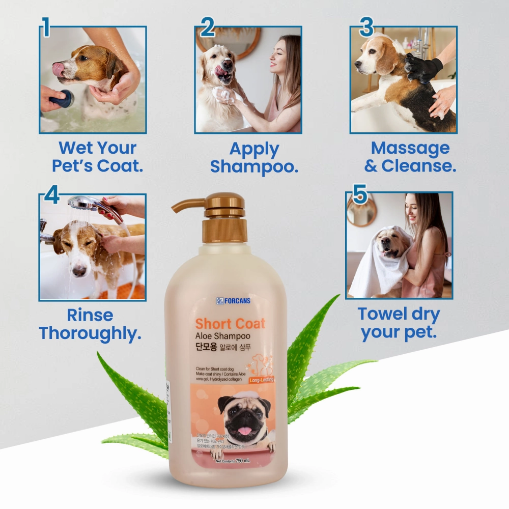 Forbis/Forcans Short Coat Aloe Shampoo for Dogs