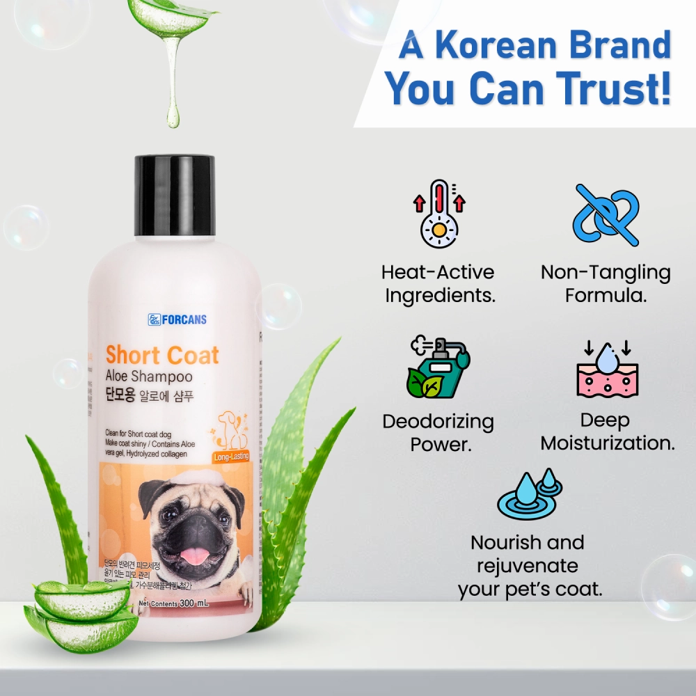 Forcans Aloe Short Coat Shampoo for Dogs