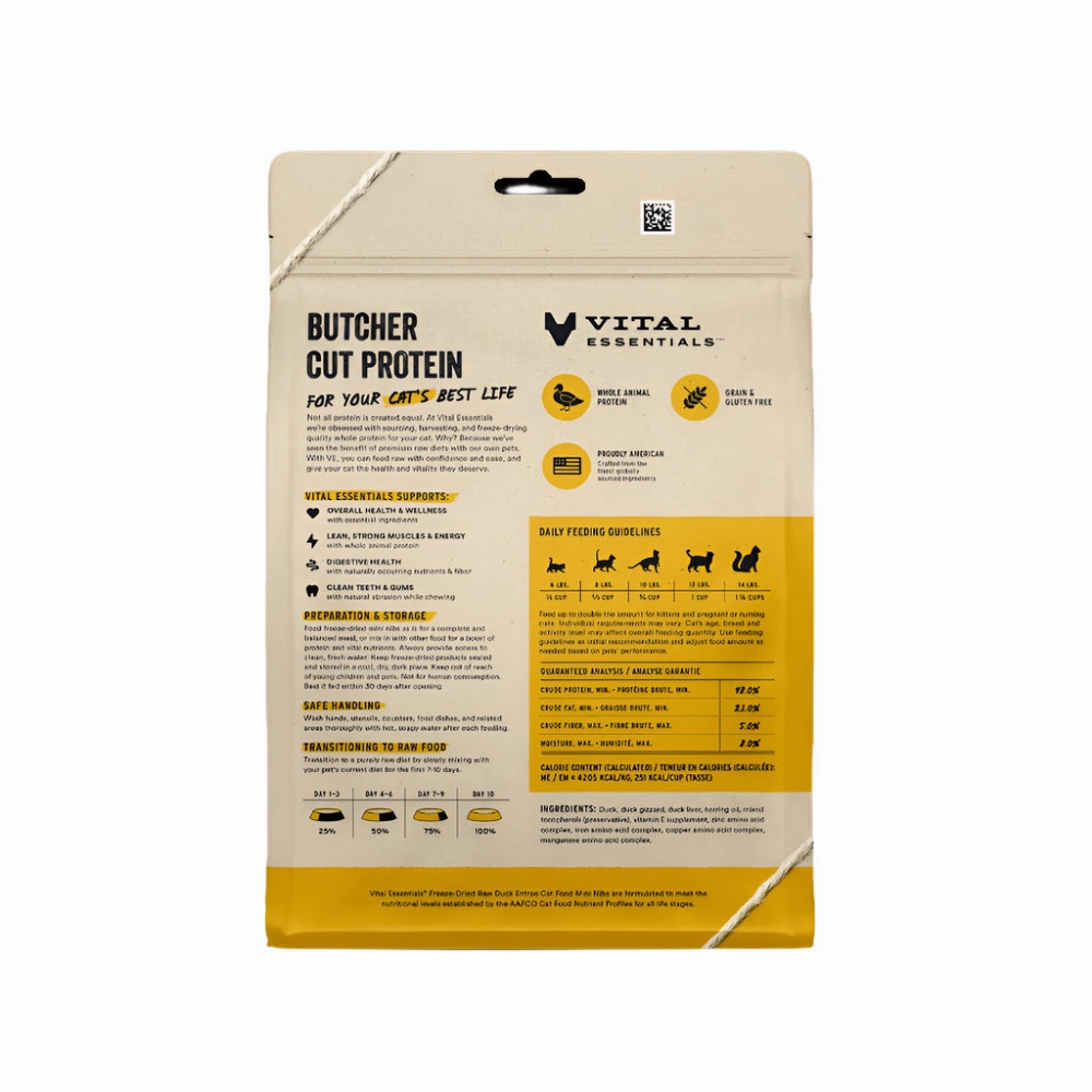Freeze Dried Raw - Duck Entree Mini Nibs Cat Food