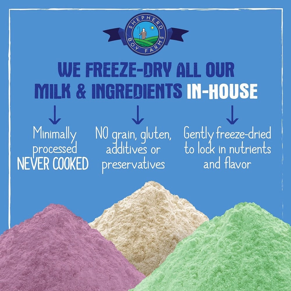 Freeze Dried Raw Goat's Milk Golden Blend for Dogs & Cats