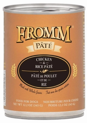 Fromm Chicken & Rice Pate Canned Dog Food Fromm Chicken & Rice Pate Canned Dog Food