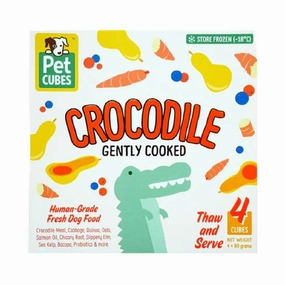Frozen Fresh Human-Grade Gently Cooked Crocodile Adult Dog Food