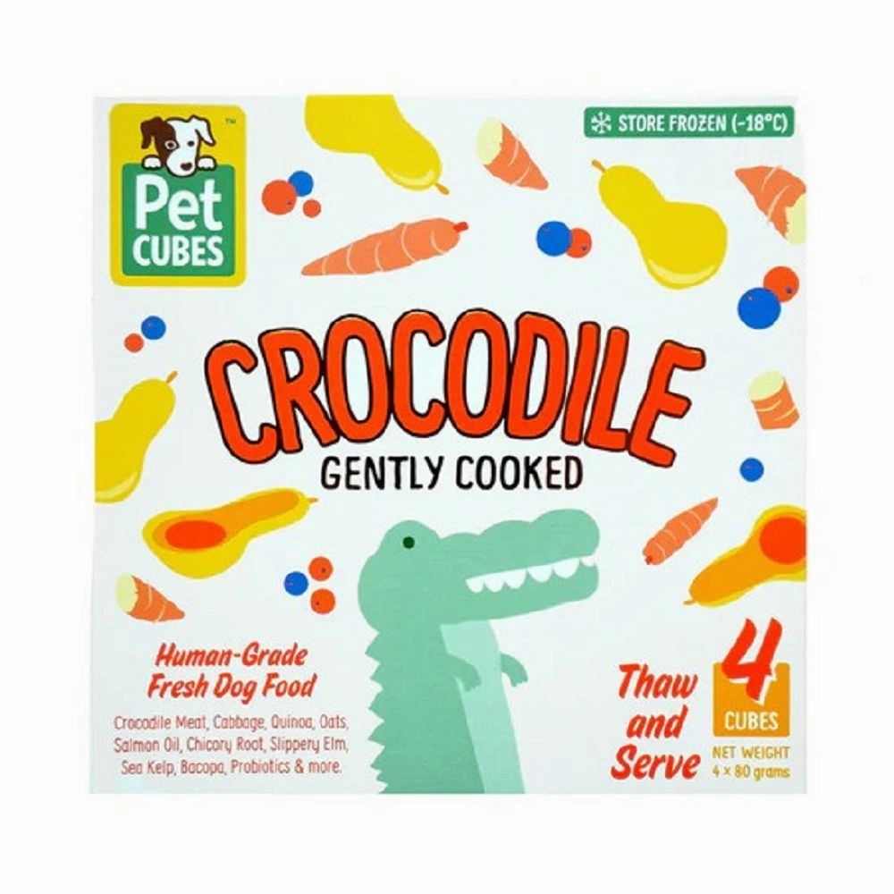 Frozen Fresh Human-Grade Gently Cooked Crocodile Adult Dog Food
