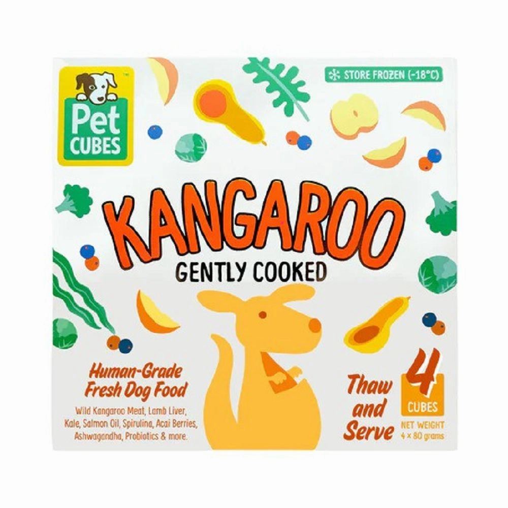 Frozen Fresh Human-Grade Gently Cooked Kangaroo Adult Dog Food