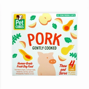 Frozen Fresh Human-Grade Gently Cooked Pork Adult Dog Food