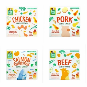 Frozen Fresh Human-Grade Gently Cooked Variety Set Adult Dog Food