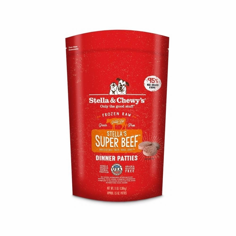 Frozen Raw Beef Dinner Patties Dog Food