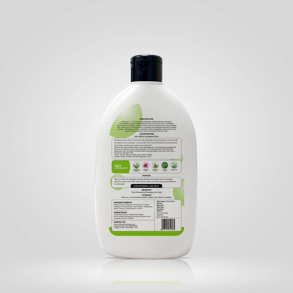 FurBall Story Shampooch Tick Free Shampoo for Dogs