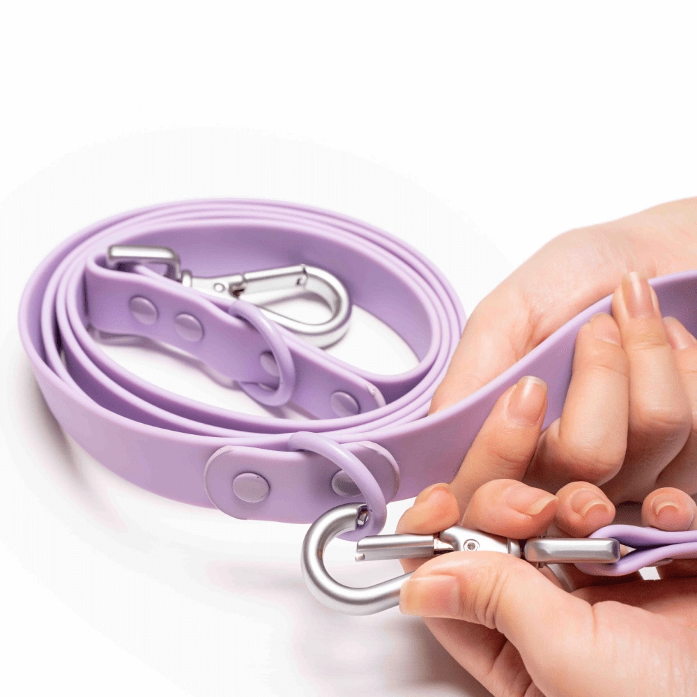 Furry & Co Bold Harness, Collar and Leash for Dogs Combo (Lilac)