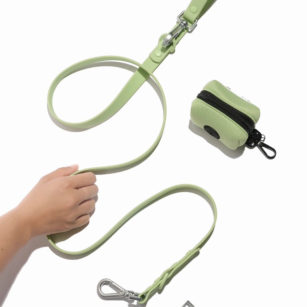Furry & Co Poop Bag Holder for Dogs (Matcha Latte)