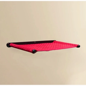 FurryLiving Kiki Wall Mounted Perch for Cats (Black/Red)