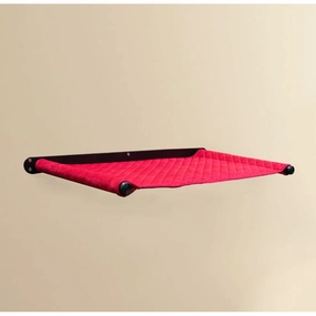 FurryLiving Kiki Wall Mounted Perch for Cats (Black/Red)