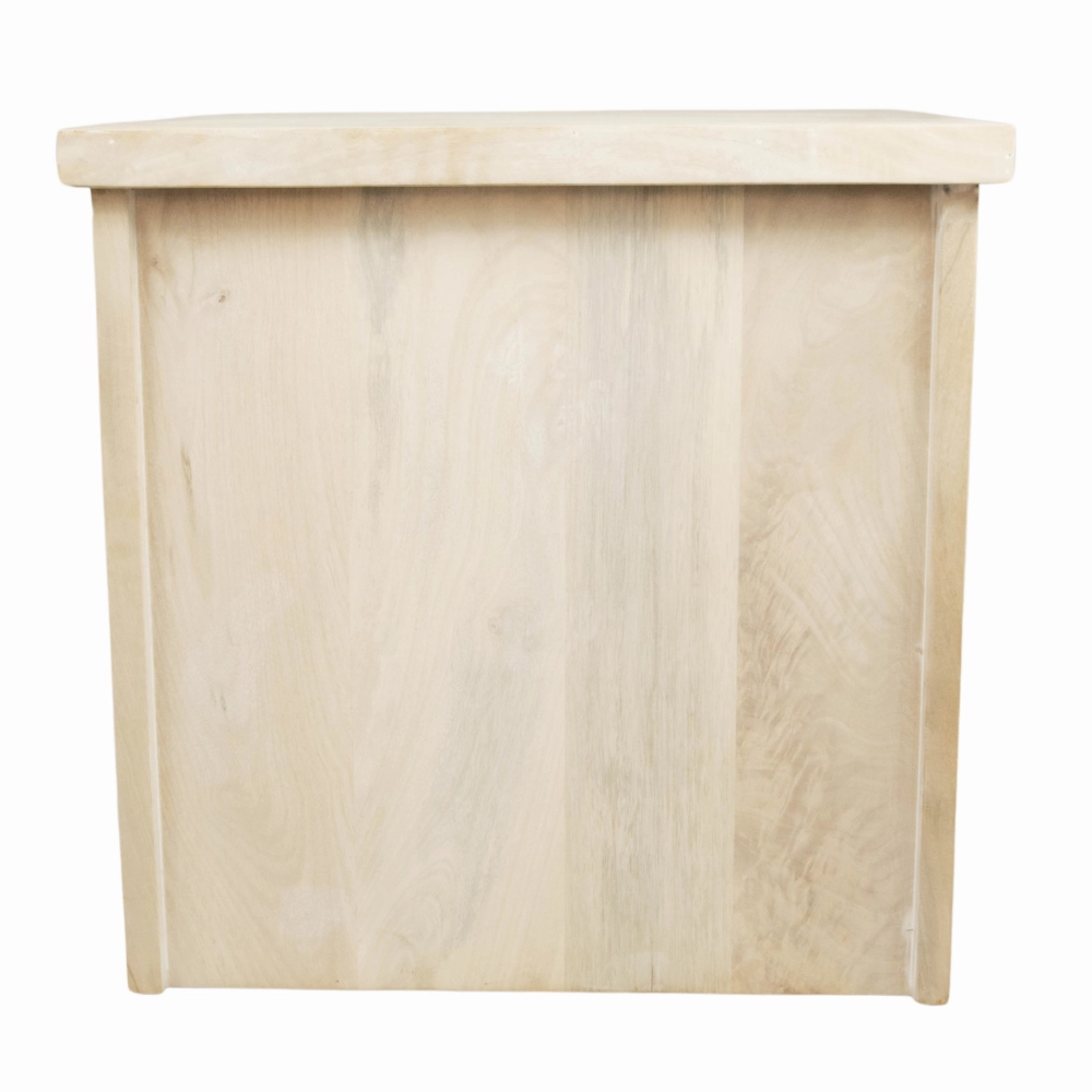 FurryLiving Meraki Cabinet with Cushion for Small Dogs and Cats (Oak/ Red Cushion)