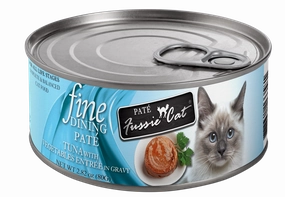 Fussie Cat Fine Dining Pate Tuna with Vegetables Entre Wet Cat Food, 2.82oz