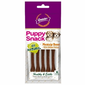 Gnawlers Puppy Snack Meatzip Bone Chicken Flavoured Dog Treats
