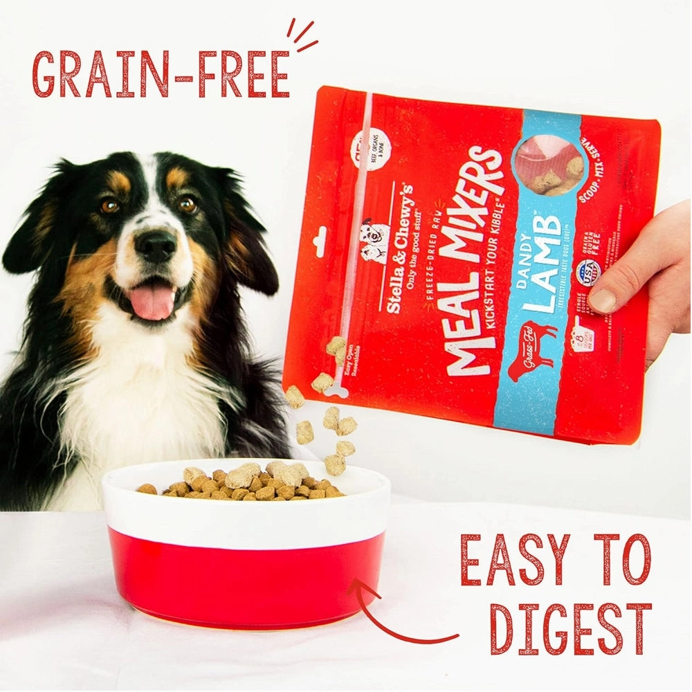 Grain Free Freeze Dried Grass Fed Lamb Dog Meal Mixers