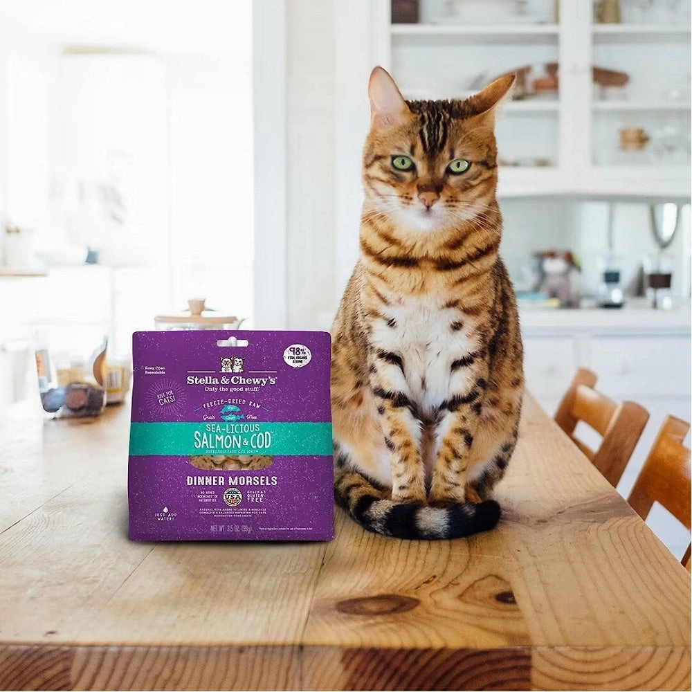 Grain Free Freeze Dried Salmon & Cod Dinner Morsels Cat Food