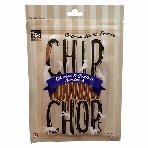 Henlo Chicken Pops High Protein Treats, Chip Chops Chicken Codfish Sandwich Dogs Treat Combo