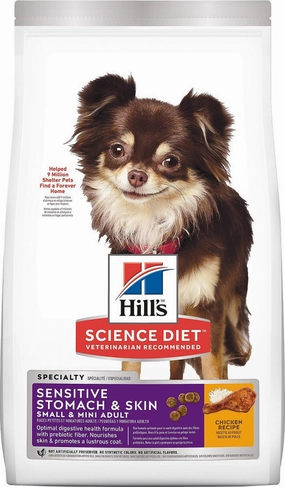 Hill's Science Diet Adult Sensitive Stomach & Skin Small & Mini Breed Chicken Recipe Dry Dry Dog Food