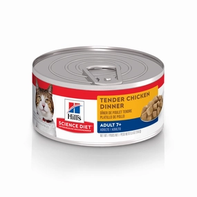 Hill's Science Diet Senior 7  Tender Chicken Canned Cat Food