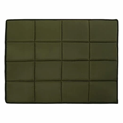Hiputee Rectangular Shape Waterproof Polyester Fabric Flat Pad Bed for Dogs and Cats (Green)