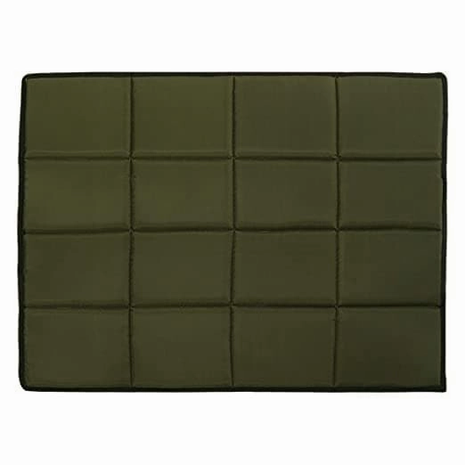 Hiputee Rectangular Shape Waterproof Polyester Fabric Flat Pad Bed for Dogs and Cats (Green)