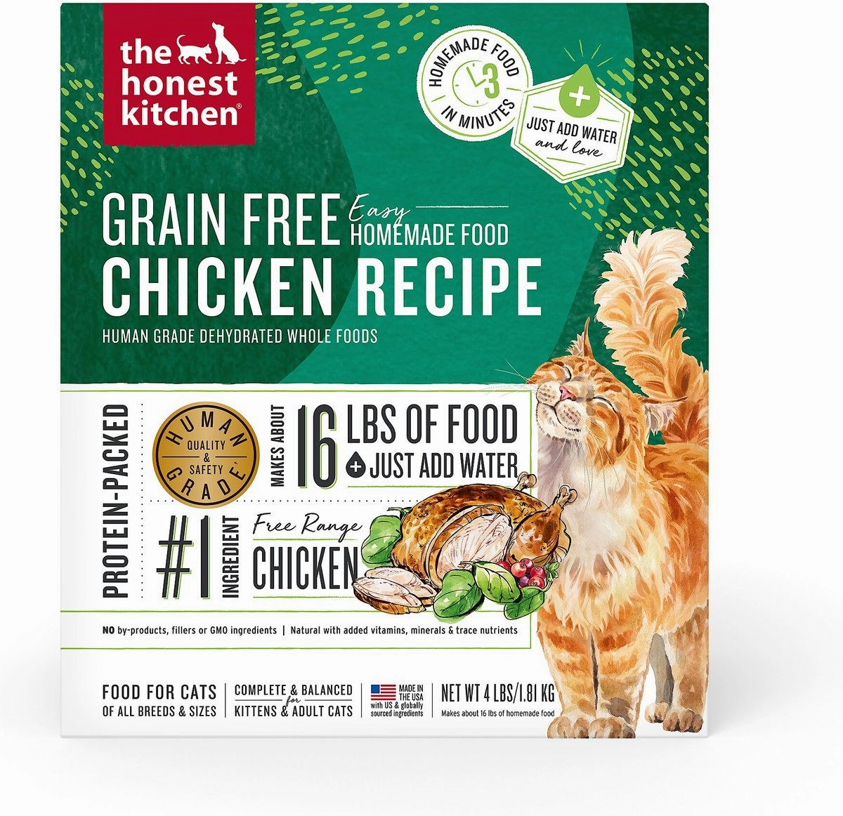 Honest Kitchen Cat Dehydrated Grain-Free Chicken Recipe
