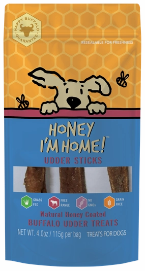 Honey I'm Home Buffalo Udder Sticks 4 oz.