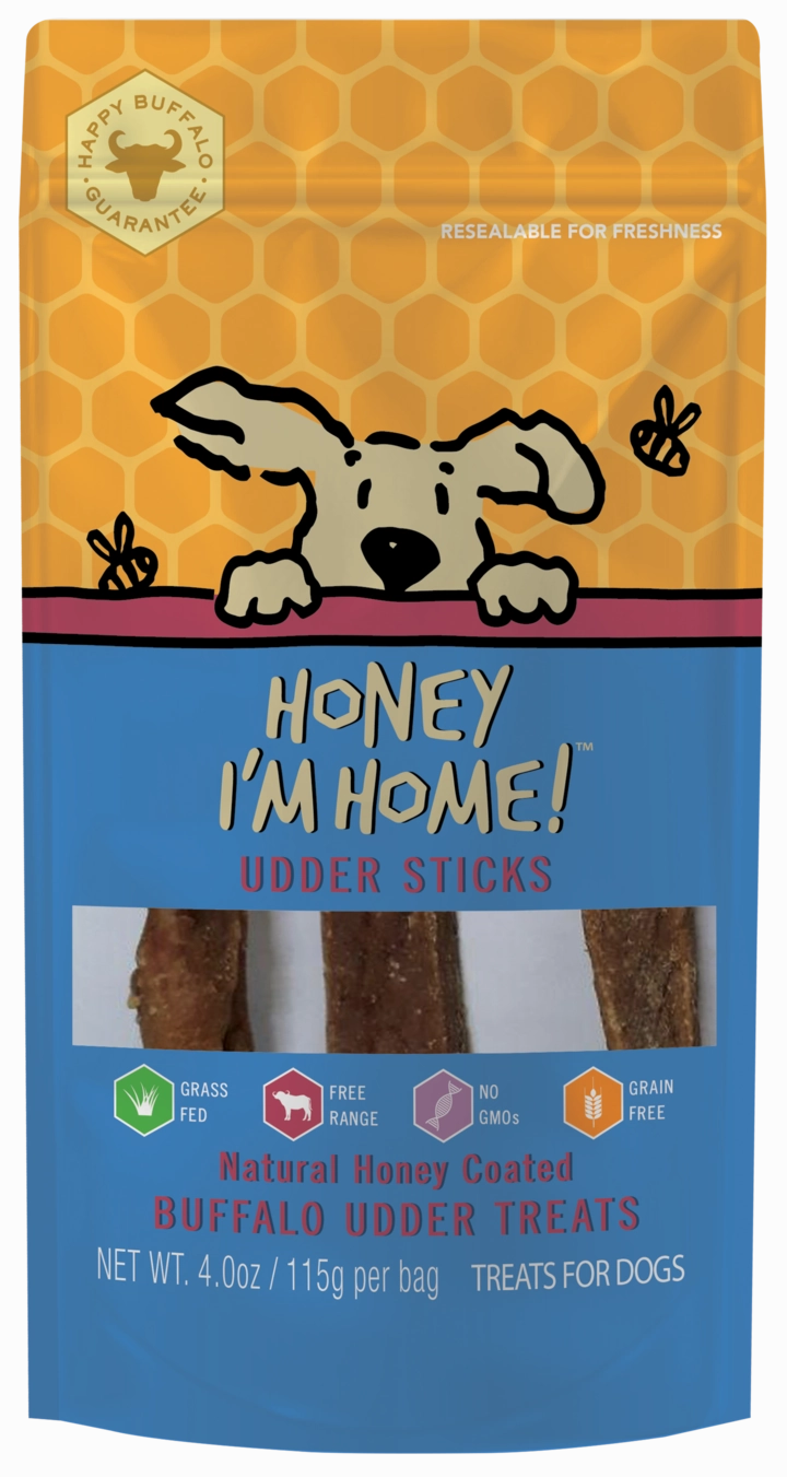 Honey I'm Home Buffalo Udder Sticks 4 oz.