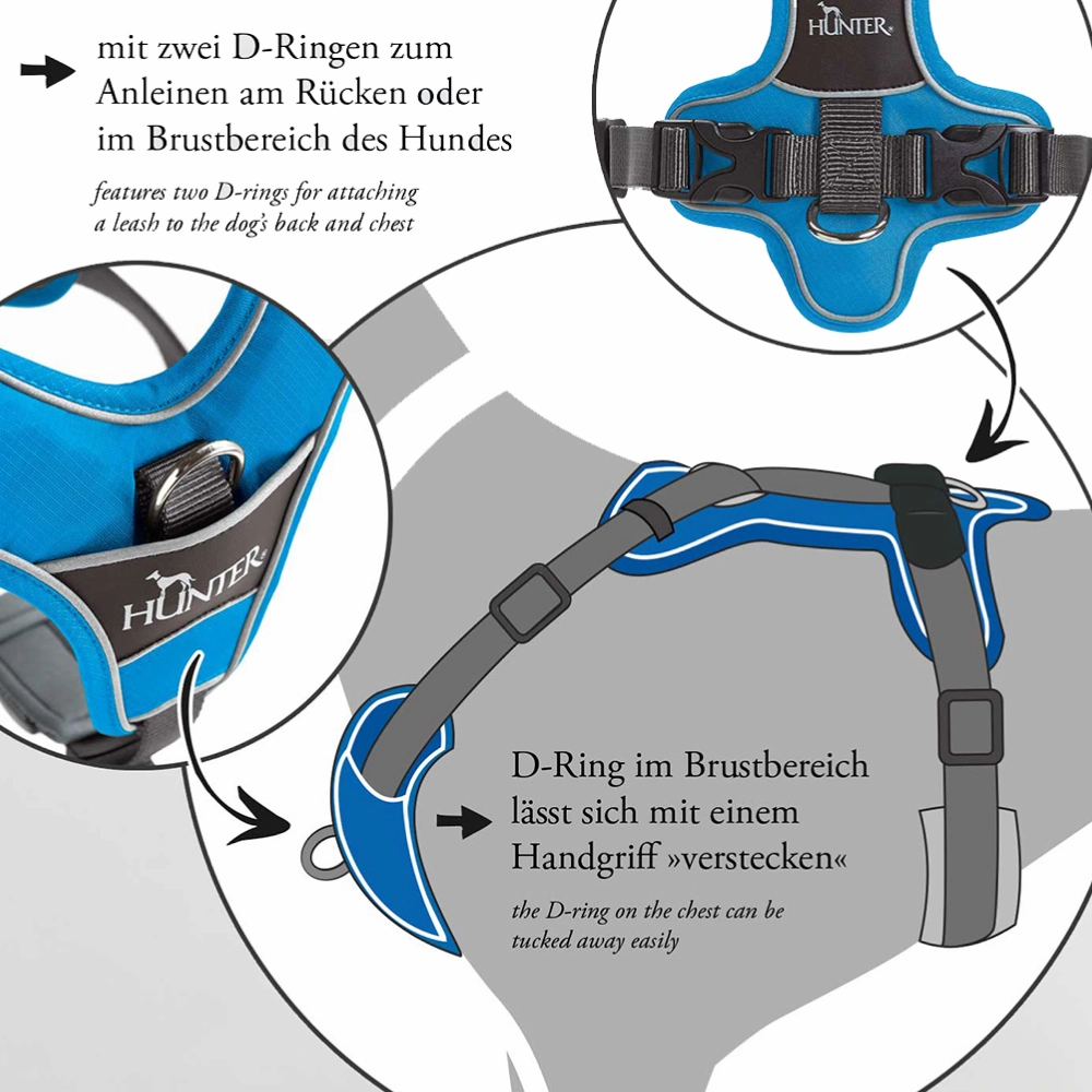 Hunter Divo Harness for Dogs (Violet)