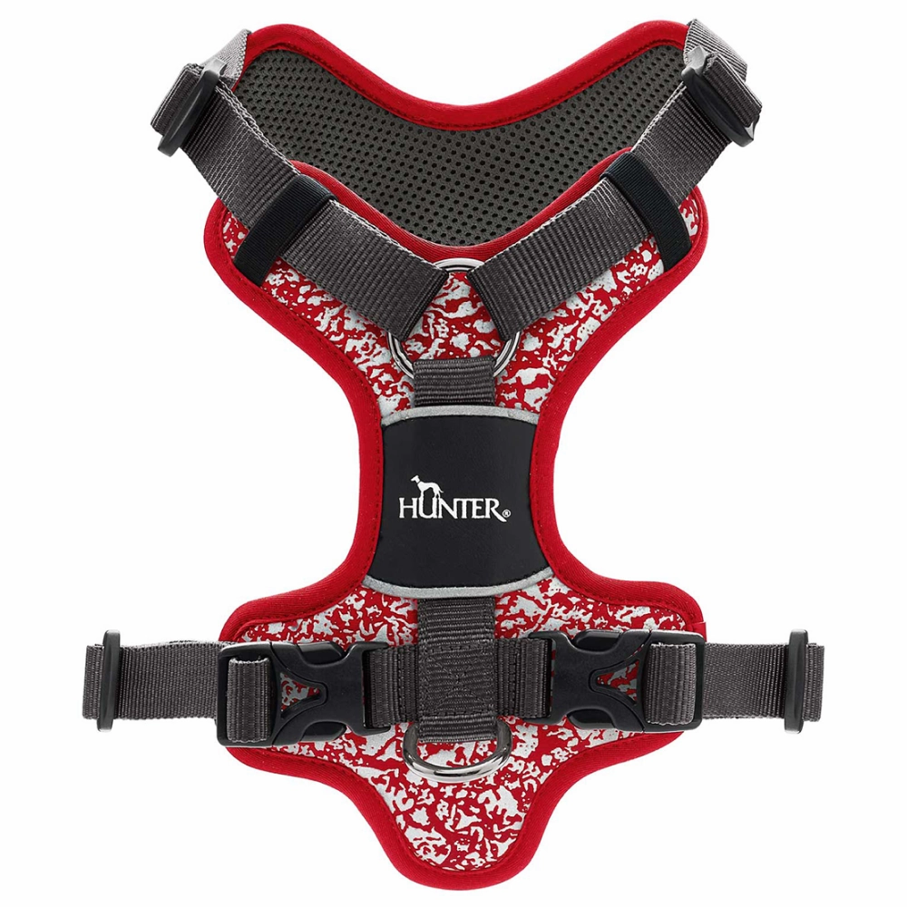 Hunter Divo Reflect Harness for Dogs (Red)