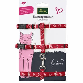 Hunter Laura Harness with Leash for Cats & Kittens (Red)