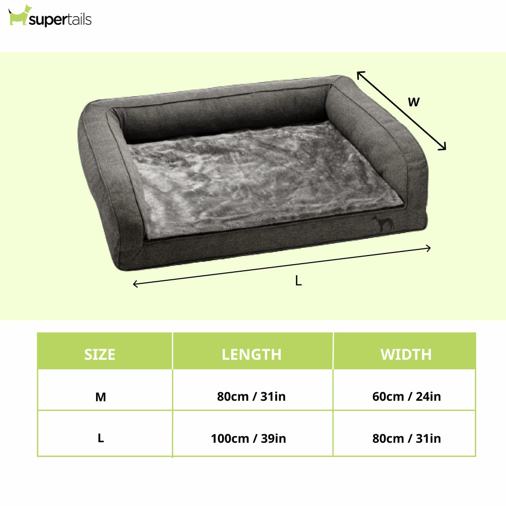Hunter Livingston Orthopedic Sofa for Dogs (Grey)