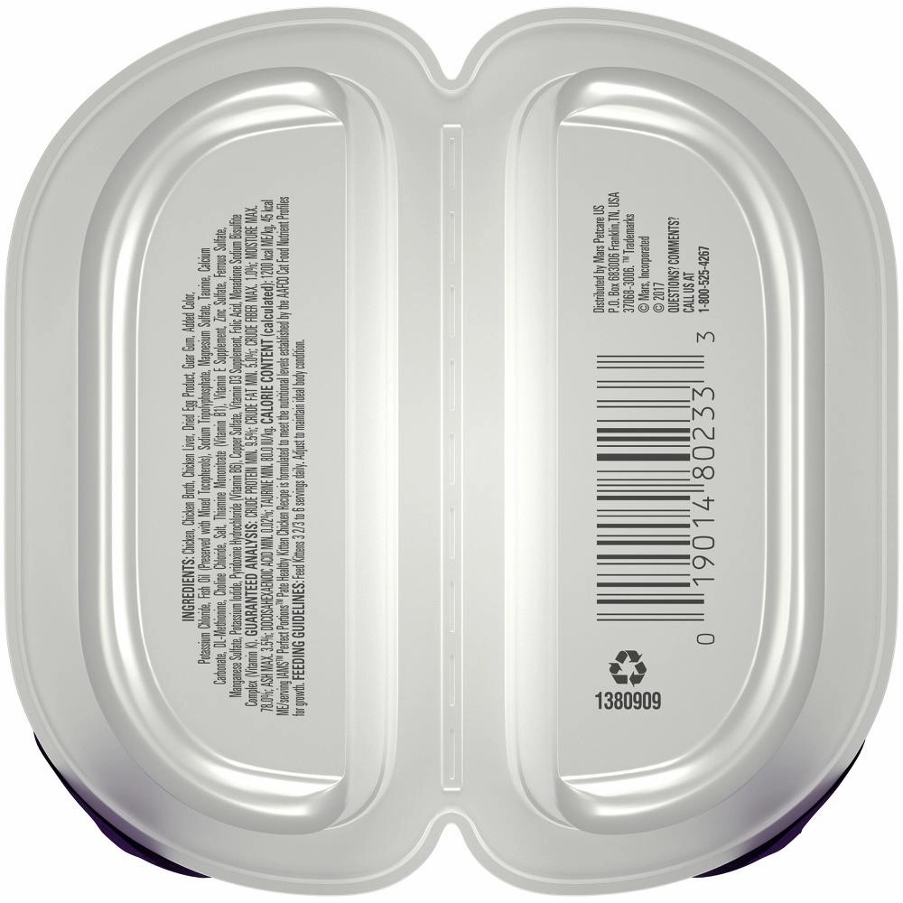 Iams Perfect Portions Healthy Kitten Chicken Pate Wet Cat Food Tray