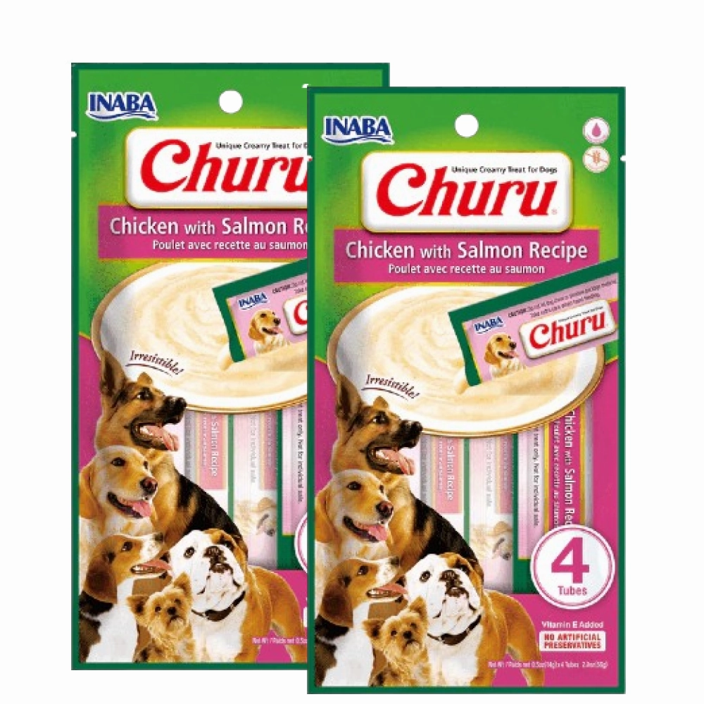 INABA Churu Chicken with Salmon Flavour Dog Treats