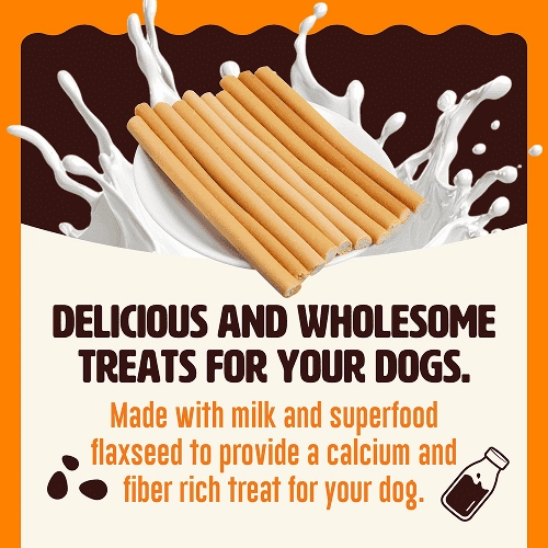 Kennel Kitchen Milk Sticks with Flaxseed Dog Treats