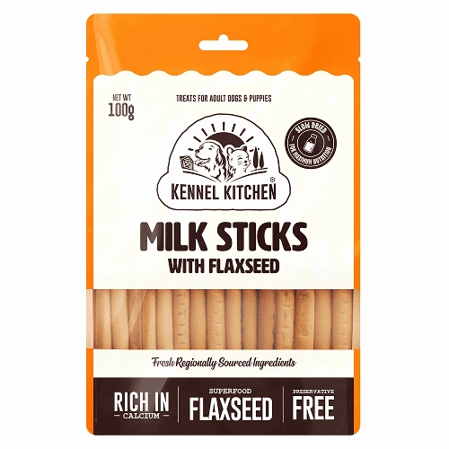 Kennel Kitchen Milk Sticks with Flaxseed Dog Treats