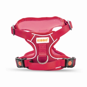 Kibbo Reflective Vest Harness with Dual Lock Buckle for Dogs (Pink)